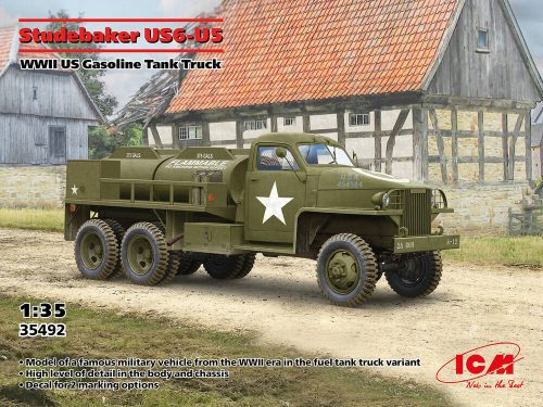 ICM 35492 Studebaker US6-U5, WWII US Gasoline Tank Truck (1/35)