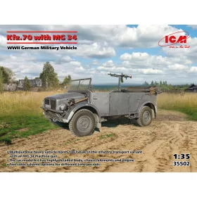  ICM 35502 Kfz.70 with MG 34, WWII German Military Vehicle (1/35)