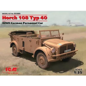   ICM 35505 Horch 108 Typ 40 WWII German Personnel Car 1/35 katonai jármű makett
