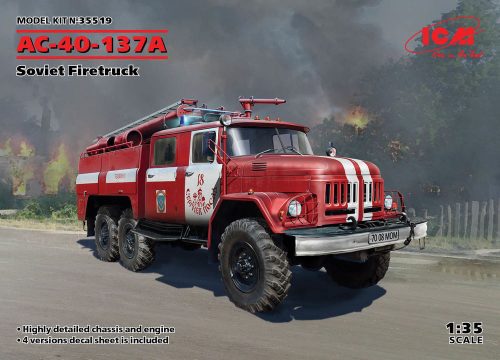 ICM 35519 AC-40-137A, Soviet Firetruck molds) (1/35)