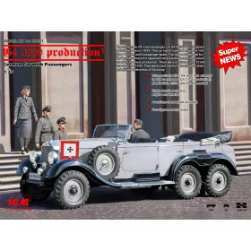   ICM 35531 G4 (1939 production) with Passengers German Car + (4 figures) 1/35 katonai jármű makett