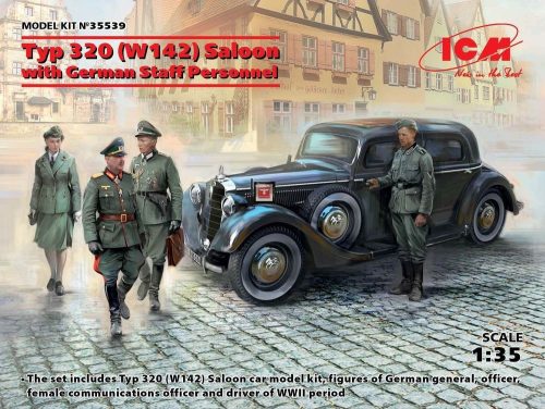 ICM 35539 Typ 320 (W142) Saloon with German Staff Personnel, Limited (1/35)