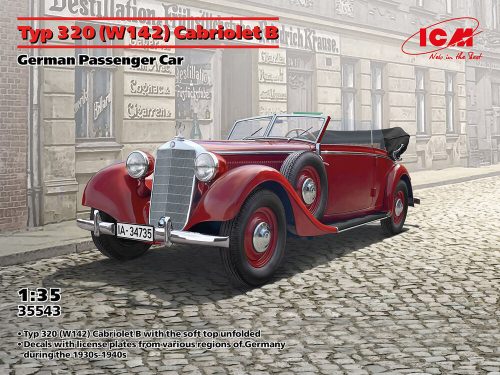 ICM 35543 Typ 320 (W142) Cabriolet B, German Passenger Car (1/35)