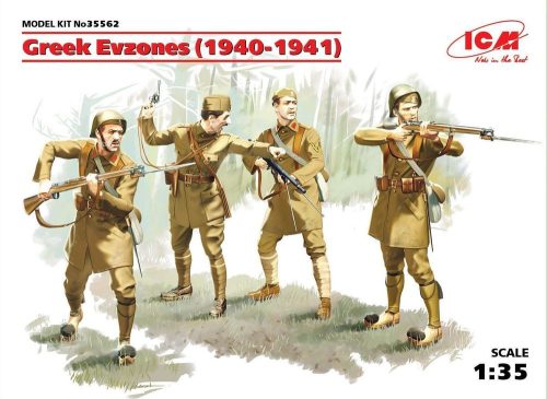 ICM 35562 Greek Evzones (1940-1941) (4 Figures) (1/35)