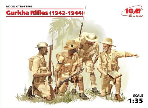 ICM 35563 Gurkha Rifles (1944) (4 figures) (1/35)