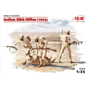 ICM 35564 Indian Sikh Rifles (1942) (4 figures) (1/35)