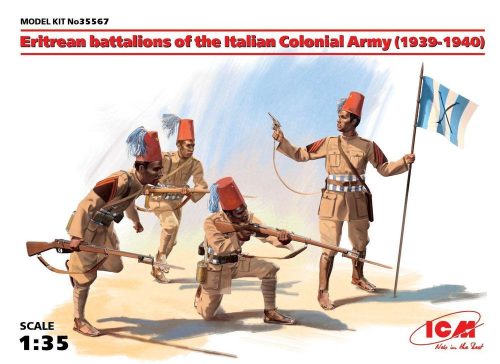 ICM 35567 Eritrean battalions of the Italian Army (1939-1940) 4 figures (1/35)