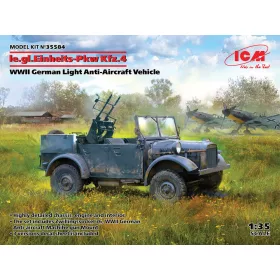   ICM 35584 le.gl.Einheitz-Pkw Kfz.4, WWII German Light Anti-Aircraft Vehicle (1/35)