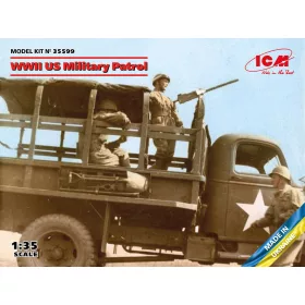   ICM 35599 WWII US Military Patrol (G7107 with MG M1919A4) (1/35)