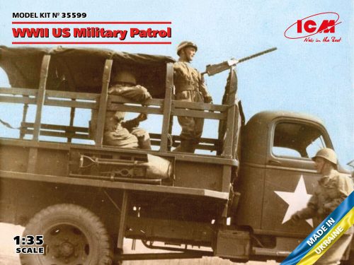 ICM 35599 WWII US Military Patrol (G7107 with MG M1919A4) (1/35)