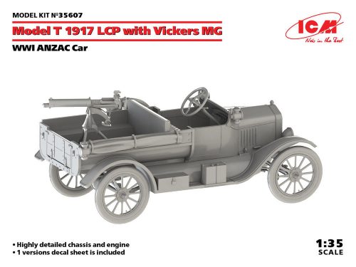 ICM 35607 Model T 1917 LCP with Vickers MG, WWI ANZAC Car (1/35)