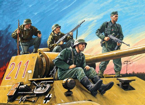 ICM 35634 German Tank Riders (1942-1945)(4Figures) (1/35)