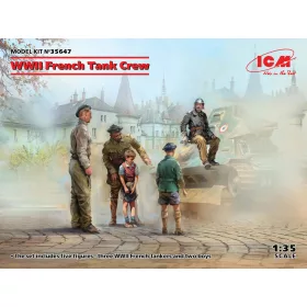 ICM 35647 WWII French Tank Crew (4 figures) (1/35)