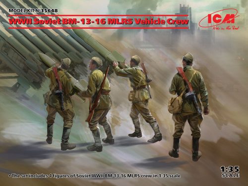 ICM 35648 WWII Soviet BM-13-16 MLRS Vehicle Crew (1/35)