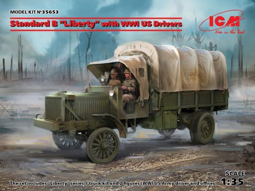 ICM 35653 Standard B Liberty with WWI US Drivers (1/35)