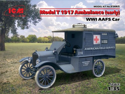 ICM 35665 Model T 1917 Ambulance(early)WWI AAFScar (1/35)