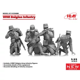 ICM 35680 WWI Belgian Infantry (100% new molds) (1/35)