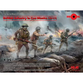 ICM 35703 British Infantry in Gas Masks(1917)4 Figu (1/35)