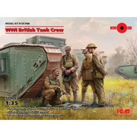 ICM 35708 WWI British Tank Crew (4 figures) (1/35)
