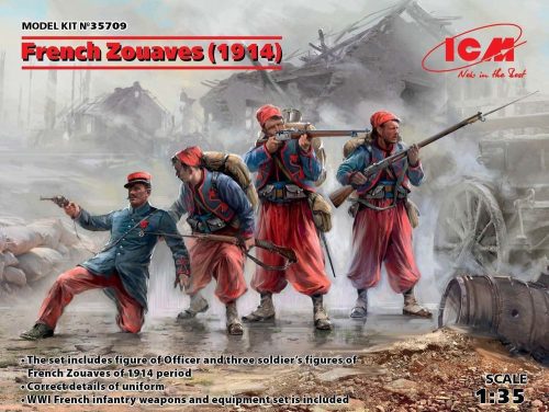 ICM 35709 French Zouaves (1914) (4 figures) (1/35)