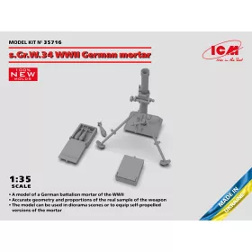 ICM 35716 s.Gr.W.34 WWII German mortar (1/35)