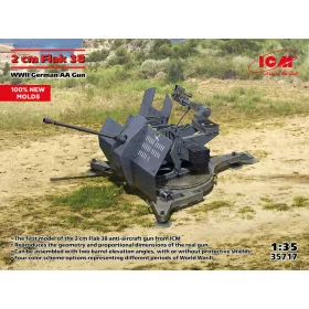   ICM 35717 Flak 38, WWII German AA Gun (100% new molds) (1/35)