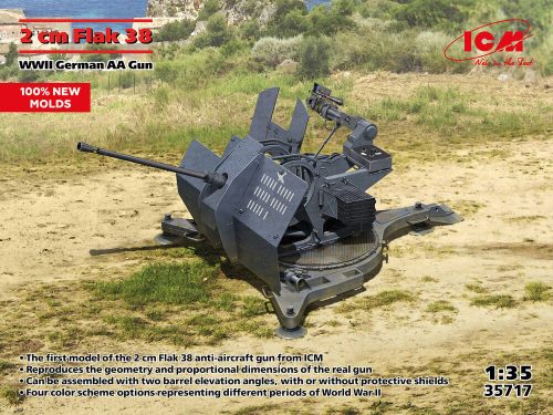 ICM 35717 Flak 38, WWII German AA Gun (100% new molds) (1/35)