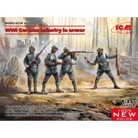 ICM 35722 WWI German Infantry in armor (1/35) figura makett