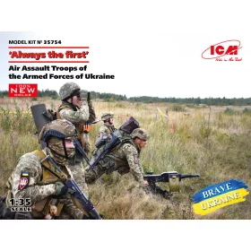   ICM 35754 Always the first,Air Assault Troops of the Armed Forces of Ukra(4 fig)new molds (1/35)