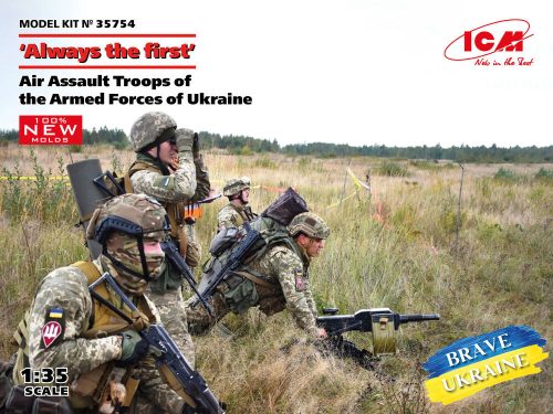 ICM 35754 Always the first,Air Assault Troops of the Armed Forces of Ukra(4 fig)new molds (1/35)