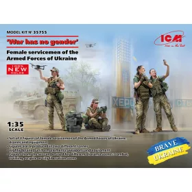   ICM 35755 'War has no gender'. Female servicemen of the Armed Forces of Ukraine (100% new molds) (1/35)