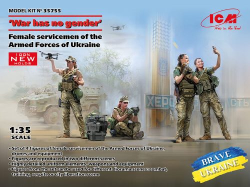 ICM 35755 'War has no gender'. Female servicemen of the Armed Forces of Ukraine (100% new molds) (1/35)