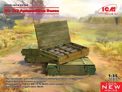 ICM 35795 RS-132 Ammunition Boxes (100% new molds) (1/35)