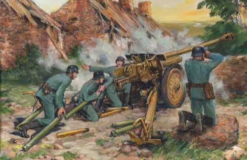 ICM 35801 7,62cm Pak 36(r) with German Crew (1/35)