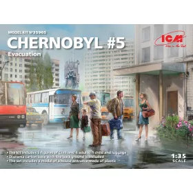   ICM 35905 Chernobyl#5. Extraction (4 adults, 1 child and luggage) (100% new molds) (1/35)