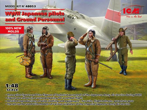 ICM 48053 Japanese pilots and Ground Personnel WWII (100% new molds) (1/48)