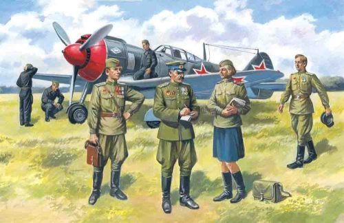 ICM 48084 Sowjetische Piloten & Bodenpersonal 1943-45 (1/48)