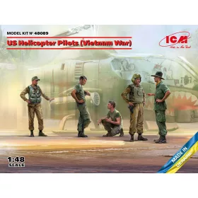   ICM 48089 US Helicopter Pilots (Vietnam War)(100% new molds) (1/48)
