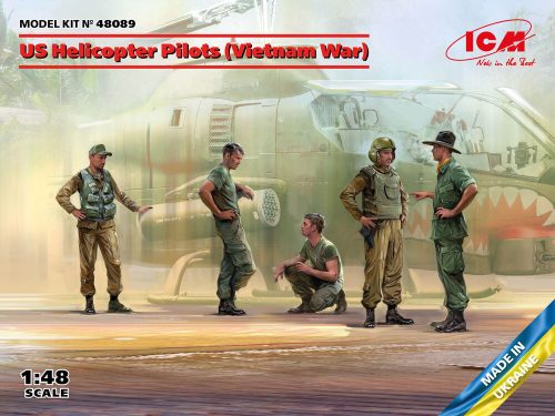 ICM 48089 US Helicopter Pilots (Vietnam War)(100% new molds) (1/48)