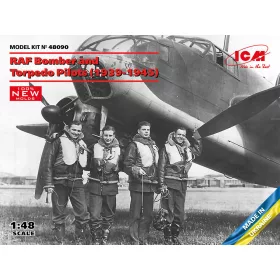   ICM 48090 RAF Bomber and Torpedo Pilots (1939-1945) (100% new molds) (1/48)