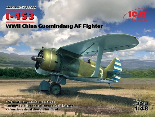 ICM 48099 I-153,WWII China Guomindang AF Fighter (1/48)