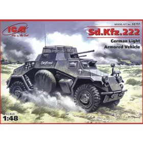   ICM 48191 Sd.Kfz.222 - Német könnyű páncélozott jármű makett 1/48