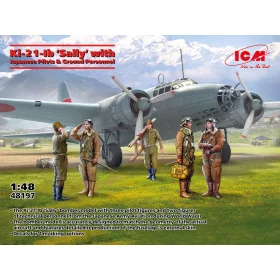   ICM 48197 Ki-21-Ib 'Sally' with Japanese Pilots and Ground Personnel (1/48)