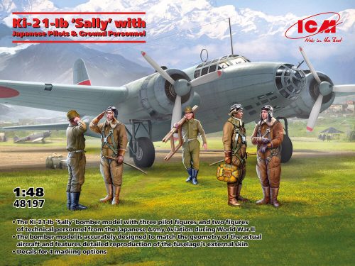 ICM 48197 Ki-21-Ib 'Sally' with Japanese Pilots and Ground Personnel (1/48)