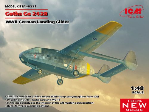 ICM 48225 Gotha Go 242B, WWII German Landing Glider (100% new molds) (1/48)