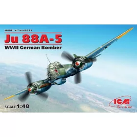  ICM 48232 Junkers Ju 88A-5, WWII German Bomber 1/48 repülőgép makett
