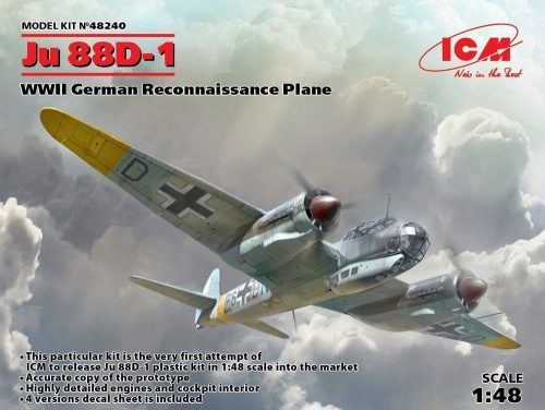 ICM 48240 Ju 88D-1,WWII German ReconnaissancePlane (1/48)