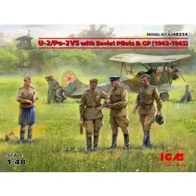   ICM 48254 U-2/Po-2VS with Soviet Pilots & GP (1943 -1945) Limited (1/48)
