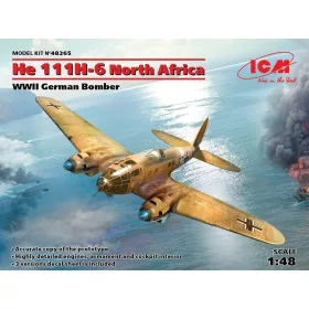   ICM 48265 He 111H-6 North Africa,WWII German Bombe Limited (1/48)