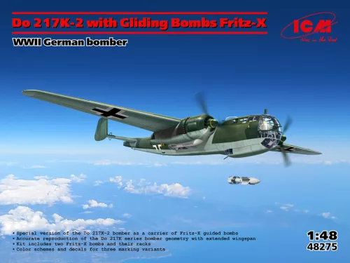 ICM 48275 Dornier Do 217K-2, WWII German bomber (1/48) repülőgép makett